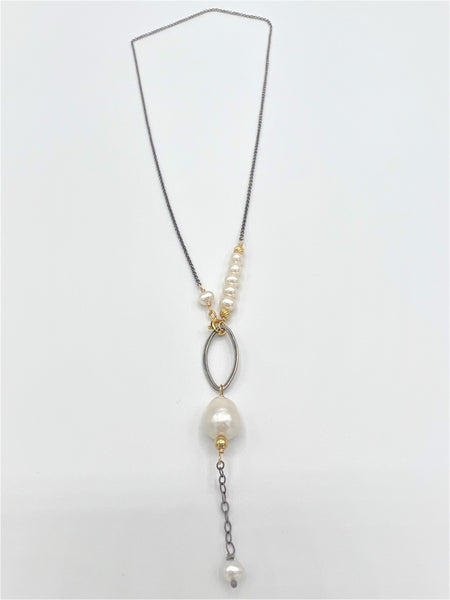 pearl Y necklace